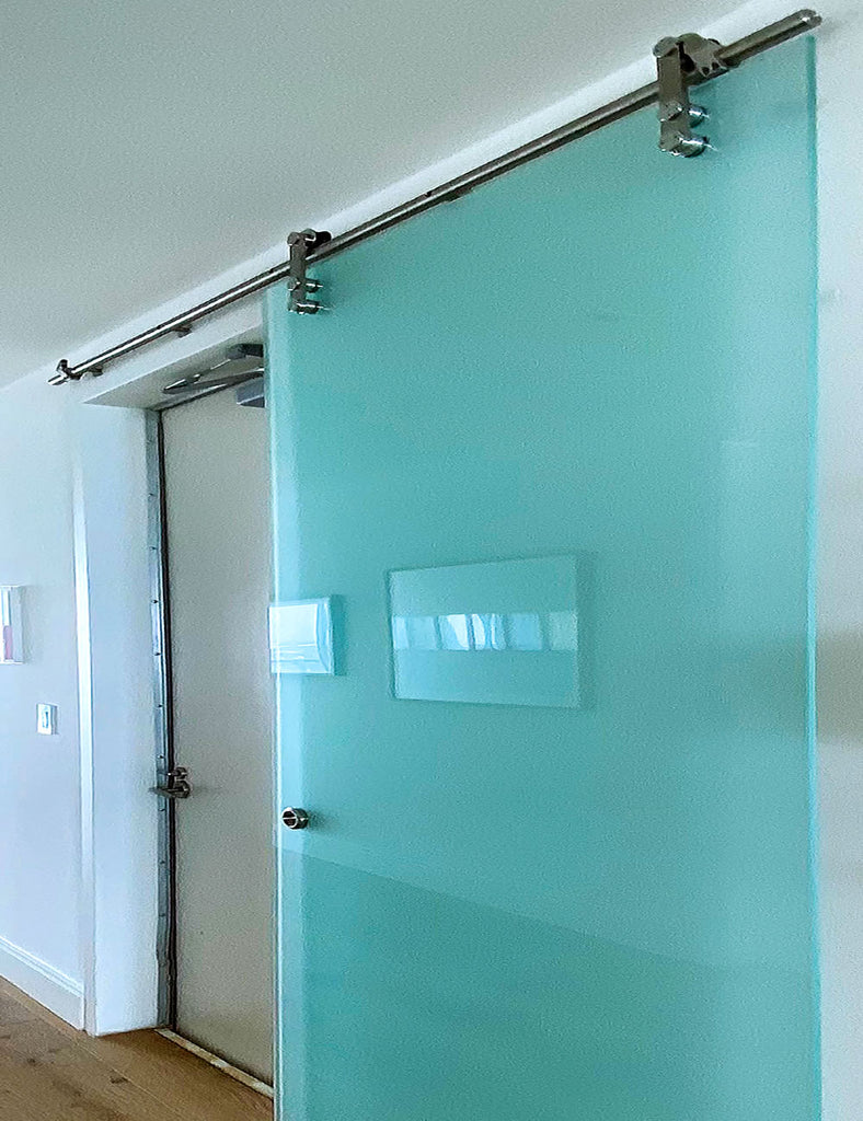 Barn Door System - Wall to Glass